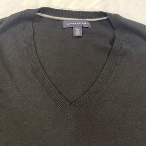 Men’s Banana Republic Silk/Cashmere V-Neck Sweater (black)